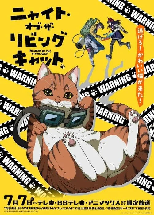 Дата премьеры и подробности к аниме «Nyaight of the Living Cat»